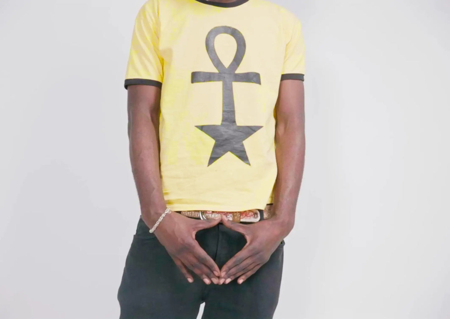 ÂNKH STAR TEE BLAK PRIVILEDGE ☥